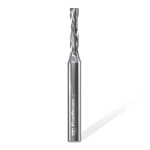 FivePears Down Cut Spiral Router Bit for CNC, 3/16 inch Cutting Diameter and 3/4 inch Cutting Length 1/4 inch Shank Carbide End Mill Router Bit for Wood Carving Engraving Grinding Grooving