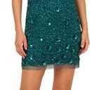 Adrianna Papell Sleeveless 3D Floral Beaded Shift Dress, 16