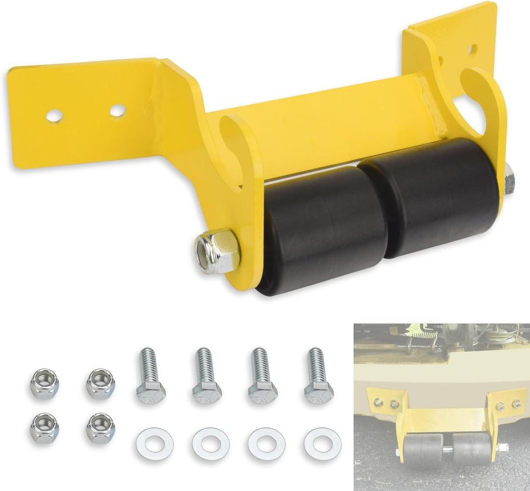 Mower Deck Front Hanger Bracket Repair Kit & M115245 Lawn Mower Anti Scalp Deck Wheel Compatible with John-Deere 425 445, 455 Replace 48" & 54" Mower Deck Front Draft Hooks