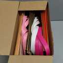 TaoBary 18 Pcs Valentine's Day Floral Bouquet Boxes for Arrangement Wedding Party Centerpieces Boxes Portable Flower Paper Gift Wrapping Bag Bulk with Handle for Wedding Bridal Shower(Lovely)