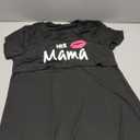 Maternity Lip & Letter Graphic Lounge Dress For Mother, Size M 