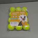 Nobleza Dog Tennis Balls 12 Pack, 2.5 Floatable Squeaky Tennis Ball for Small Medium Dogs, Training Safe Natural Rubber Squeaky Dog Balls for Dogs to Fetch Exercise, Yellow