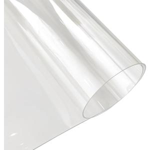 Clear Plastic Waterproof Tablecloth 1.5MM Thickness Transparent PVC Rectangle Table Cloth Protector Oil Spill Proof Wipe Clean Table Cover for Dining Table(1.5MMx90cmx150cm), 59" x 35.4"