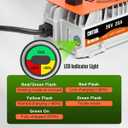 CMTOOL 20 Amp 36 Volt Golf Cart Battery Charger for EZGO & Yamaha & Club Car, IP67 Waterproof, Fully Automatic 36V Trickle Charger with Crowfoot Plug, for Lead-Acid Batteries