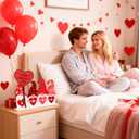 Galentines Day & Valentines Day Decorations Reversible Table Centerpiece Sign Wooden Gnome Decor for Home Office Mantle Desk Indoor Party Tiered Tray Kitchen Decor