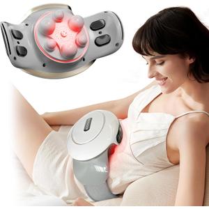 Electric Abdominal Massager, Stomach Massager for Digestion, Belly Cellulite Massage for Flattening Belly,Relieves Discomfort Caused by Bloating, Constipation,Stomach Pain, Gifts for Mom