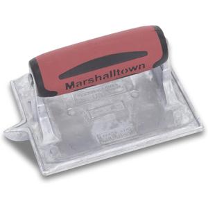 MARSHALLTOWN Heavy-Duty Zinc Hand Groover, 6 x 4 3/8 inch, DuraSoft Handle, Concrete, Made in the USA, 833D (1/2x2/5x1/4 Inch)