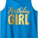 Birthday Girl Birthday Party Tank Top, Size M