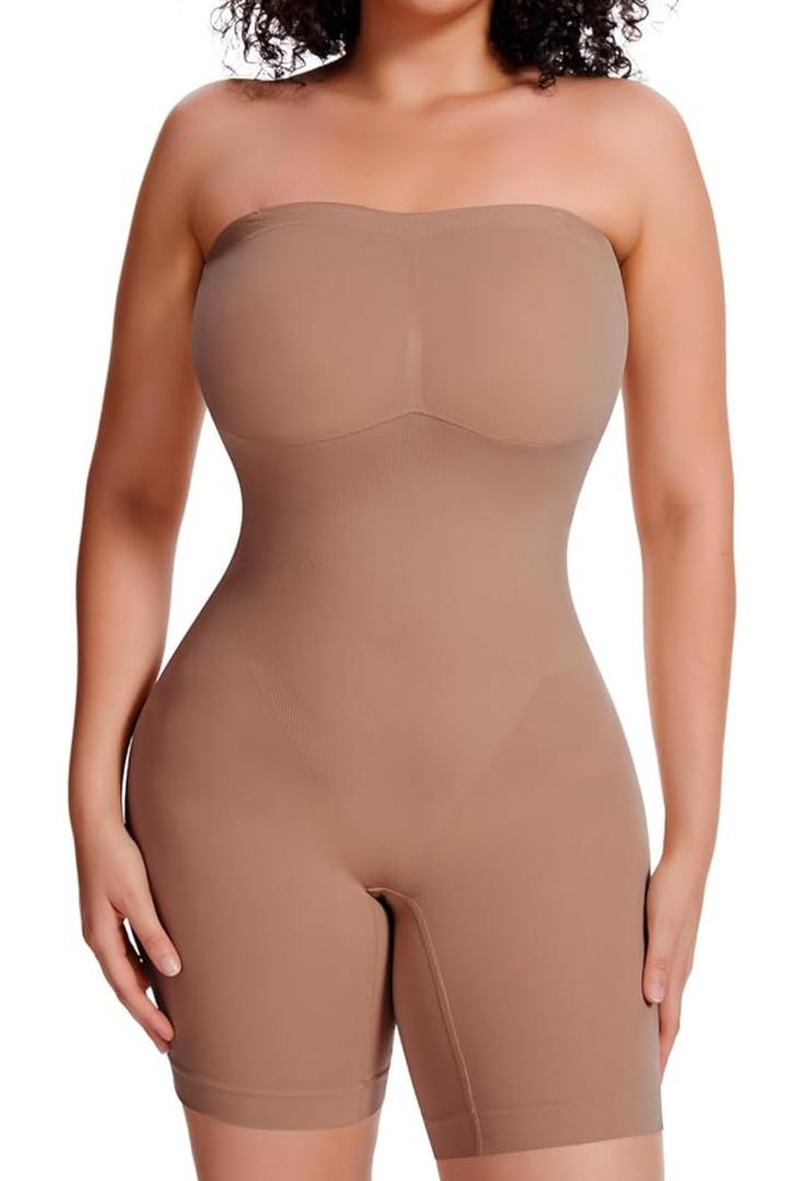 JOYSHAPER Strapless Shapewear Bodysuit with Built in Bra Tummy Control Slimming Body Shaper for Women Butt Lifter, XL JOYSHAPER Strapless Shapewear Bodysuit with Built in Bra Tummy Control Slimming Body Shaper for Women Butt Lifter, XL