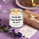 Homsolver 50th Birthday Gifts for Her Him, 9OZ Lavender Scent Birthday Candles with 50+ Hours Burn Time, Unique Handmade 50th Birthday Decorations for Women, Men, Friend, Sister, Wife, Husband