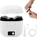 3 in 1 Electric Nail Clipper for Seniors with LED Light & 3 Speeds,Electric Nail File,Safe Electric Automatic Nail Trimmer with Storage for Adults,Children,Home and Travel Essential(White)