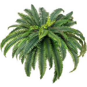 CQURE 45" Fake Ferns Artificial Plants Large,Artificial Boston Ferns Faux Hanging Plants for Outdoors Planter Home Garden Decor,60 Branches