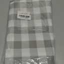 maxmill Rectangle Checkered Tablecloth Waterproof Spillproof Wrinkle Resistant Buffalo Plaid Heavy Weight Table Cloth Gingham Table Cover for Outdoor and Indoor Use, 52 x 70 Inch Grey and White