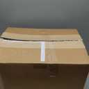 AAAAAcessories D-Shaped Chair Cushions, 2" Thick Dining Chair Pads with Ties and Removable, Machine-Washable Cover, 17" x 16", Set of 4, Brown