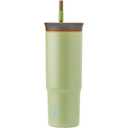 Stainless Steel Triple Layer Insulated Travel Tumbler with Spill Resistant Lid and Straw, BPA Free, 24 oz