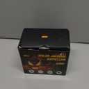 4 Pack Solar Powered Coyote Deterrent with Amber Dynamic Flashing Lights, Effective Coyote, Raccoon, Skunk, Deer & Hawk Deterrent, Waterproof Predator Light for Yards, Gardens & Chicken Coop