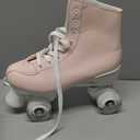 Women's Roller Skates Light Up Wheels, Adjustable Double Row Roller Skates Outdoor Shiny Derby Skates Illuminating for Teens and Youth (40-9.84in-(Women's 8.5 / Men's 7.5))