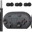 Cases for Beats Solo Buds 2024 Case Cover, Retro Funny Shock-Proof Protective Silicone Compatible with Beats Solo Buds Wireless Earbuds with Cleaning Kit and Keychain Accessories-Black (Dark Grey)