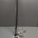 Home Curved Shower Curtain Rod, No Drill, 50-72 Inch Adjustable Tension Shower Rod for Bathroom, Rustproof, 1-Inch Diameter, Non Slip, Easy Install, Adds Space in Shower, Satin Nickel