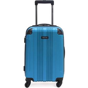 Kenneth Cole REACTION Out of Bounds Lightweight Hardshell 4-Wheel Spinner Luggage, Teal, 20-Inch Carry On