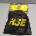 KJE E-Track Ratchet Straps, 4 Pack 2" x20' Heavy Duty Cargo Tie-Downs, 4500LBS Breaking Strength, Standard E Track Fitting Tie Down Ratcheting Strap for Cargo Vans, Trucks, Trailers