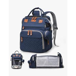 Diaper Bag with Changing Station, Baby diaper bags, Travel Essentials for Moms Dads, Boys, Blue