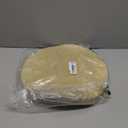 100PCS Light Gold Paper Placemats Disposable 13.4 Inch Shiny Golden Place Mats Round Decorative Glitter Table Mats for Birthday Wedding Party Sparkle Dining Tableware