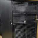 Large Metal Small Animal Cages, 2-Tiers Rolling Ferrets Cage, Cage for Critter Rats/Chinchillas with Removable Ramps & Door, Cages with Locker, Squirrel Cage Christmas Decoration Pet Crate Furniture