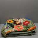 Green Living Room Rugs, Area Rugs 5x8 Rug for Bedroom Ultra-Thin Soft, Non-Slip Washable Rugs Stain Resistant Boho Rug Low-Pile Throw Rug for Dining Room Office (5 x 8, Green Garden)