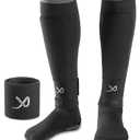 LUX Soccer Sleeves w/FREE Guard Stays for Men/Boys/Youth Compatible w/Soccer Grip Sock