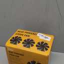 VODA Wood Stove Fan Heat Powered Fireplace Fans Non Electric, Heat Activated Thermal Fan for Wood Burning Stove/Log Burner, Stove Accessories Thermometer (Large)