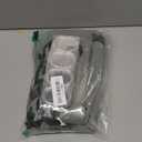 AmazerBath Farmhouse Shower Curtain, Sage Green Linen Shower Curtain with 3 Side Green Tassel, Boho Shower Curtain Set with 12 Upgraded Hooks for Neutral Country Bathroom, 72x72 Inches