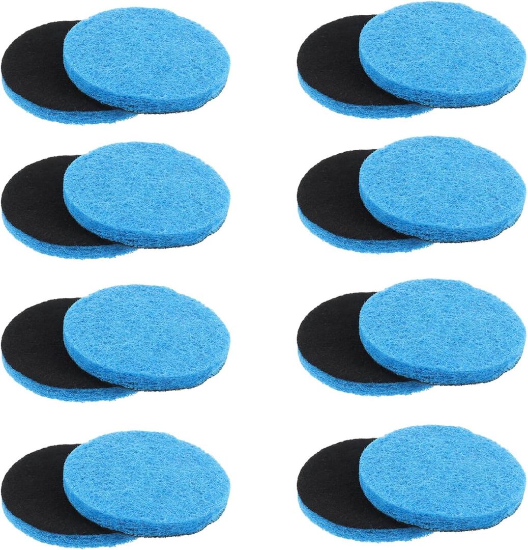 16pcs Microfibre Pads Power Scrubber Pads Set Electric Scrubber Replacement Scouring Pads fit for Dremel Versa Scouring Pads,Blue