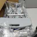 Drive Medical 12011KD-1 Tub Transfer Bench For Bathtub, Height Adjustable Shower Bench with Backrest, Shower Shower Chair Bath Seat for Elderly, Seniors, Arm Support for Transfer, 400 Weight Cap