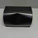 Garosa Commercial Toilet Paper Dispenser Wall Mounted Waterproof Paper Holder Tissue Box with Lid for Kitchen Bathroom Aluminum Alloy Roll Holder(Matte Black)