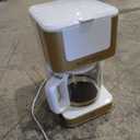 West Bend Timeless 12-Cup Programmable Coffee Maker with Brew Strength Selector for Hot and Iced Coffee, Includes 1-4 Cup Brew Option and Permanent Filter (Blue/Gold)