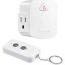 DEWENWILS Remote Control Outlet, Upgraded Version Wireless Remote Light Switch for Lamp, Household Appliances, 15A/1875W, 100 FT Long Range, Compact Side Plug, ETL Listed, White…