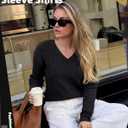 3 Pcs Women V Neck Sweater Winter Long Sleeve Shirts Lightweight Tunic Sweaters for Women 2026