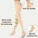 +MD 90D Women's Light Compression Pantyhose 15-20mmHg Stockings | Graduated compression Tights, Support Legs, Smooth & Opaque
