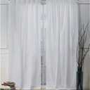 Nicole Miller Faux Linen Slub Hidden Tab Top Curtain Panel, Winter, 54x96, 2 Piece
