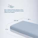 Baby Crib Mattress 52x27.5x6,Dual-Sided Infant & Toddler Mattress,Firm Support & Cooling Gel Memory Foam,Breathable 3D Mesh Washable Cover,CertiPUR-US Certified,Fits Standard Cribs Beds,Blue