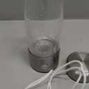 Hydrogen Water Bottle Generator - Portable Hydrogen Water Ionizer Machine SPE PEM Tech, Rechargeable Hydrogen Rich Water Glass Bottle for Home Gym Office and Travel Hydrogen Bottle (Silver)