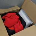 Hillban 7 Pcs Christmas Snowman Costume Kit Women Winter Snowman Costume with Cape Scarf Hat Gloves Carrot Nose Pantyhose (X-Large)