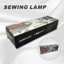 Magnetic Quilting Light for Sewing Machine  Red Crosshair Laser Guide for Straight Stitching, Hands-Free Precision Seam Tool with Flexible Gooseneck, Plug-in Power for Consistent Brightness