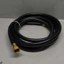 Hybrid Garden Hose 25FT - 5/8" Heavy Duty Flexible Rubber Hose with GHT Brass Fittings - UV-Resistant Leak-proof Ideal for Lawn & Outdoor Use