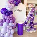 5 x Voircoloria 105pcs Dark Purple Balloons 12inch Party Latex Balloons for Birthday Baby Shower Halloween Wedding Valentine's Day Party Bachelorette Decorations