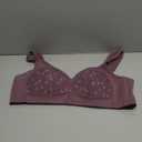 Daisy Bras for Older Women No Underwire Front Closure Comfort Senior Wireless Snap Closing Bra (Purple) 
40B