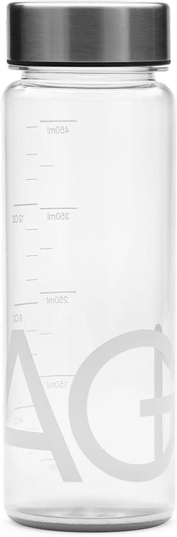 AG1 Shaker Bottle 16 oz BPA-Free Bottle with Leak-Resistant Stainless Steel Lid Mixes AG1 Greens Powder Smoothly Easy to Clean, Travel-Ready
