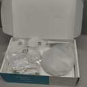 Paruu Hands Free Breast Pump P16, Wearable Breast Pump Electirc Portable with 4 Modes & 12 Levels, Max 309mmHg Strong Suction 19/21/24mm Flange Inserts Wearable Breastfeeding Pump, 2 Pack White