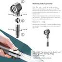 Filtered Shower Head with Handheld & High Pressure - Ion Drops Shower Head with 75" Stainless Hose for Hard Water | 3 Spray Modes Shower with 10 Replaceable Filters